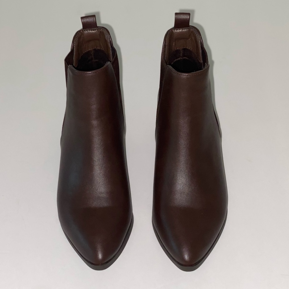 Top Moda Brown Ankle Boots - Picture 3 of 9